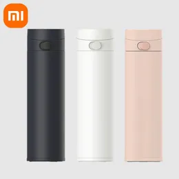 Xiaomi Mijia Thermos Cup Popupバージョン2ステンレス鋼の軽量480ml ThermosボトルトラベルポータブルサーモスカップMJTGB01PL