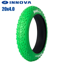 Innova 20x4.0ファットタイヤバイクタイヤグリーンMTB自転車タイヤビーチ自転車タイヤ20*4.0シティファットタイヤスノーマウンテンバイクアクセサリー