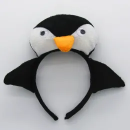 New Adult Child Animal 3D Penguin Head Band Band Week para Festas de Cabelo de Cabelo Cosplay Costume Halloween