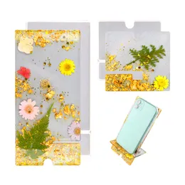 1SET PHONE PHONE SILICONE FLOSS CRABET CRACKET MOBILE стенд DIY Crystal Epoxy Resin Lewelly