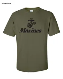 Fashion Cotton Tshirt Marine Corps USA Stati Uniti Marines USMC Military Mens Shirt 240409