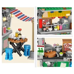 Get Your New Style Food Stall Braised Octopus Restaurant Mini Building Blocks, Toys,Gift for Christmas/Birthday