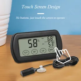 درجة حرارة المنبه تسلق مربع الأليف مربع أليف شاشة رقمية الرطب والجاف الفقس الإلكترونية مقياس الحرارة
