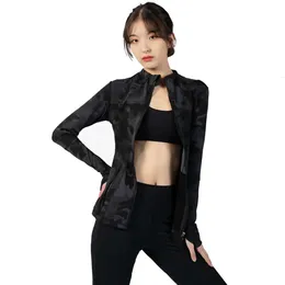 2024 Lululemeni Women Sportswear Zipper Zipper Quick Dry Sport Jacket Outwear Yoga Gym Profession