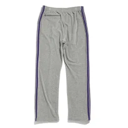 Men Women 1:1 Clothing Purple Striped Webbing Grey Embroidery Butterfly Track Pants AWGE Trousers Needles Elastic Waist Pants