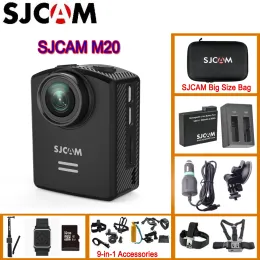 Kameror Original SJCAM M20 Gyro Mini Action Hjälm Sport DV Camera Waterproof 4K 24fps 2K 30fps NTK96660 16MP med råformat