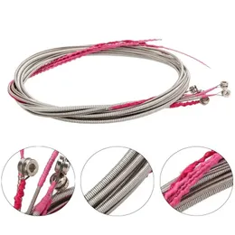 1 Set aus 5 Stahlstrings 3 mm, 2,5 mm, 2 mm, 1,4 mm, 1 mm Gitarrenschnüre für 5 Saiten -Bass -Gitarren -Gitarren -Ersatzteile1.Für Stahlgitarrenstrings Set