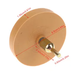 자동차 접착제 접착제 스티커 제거 용 88mm 범용 고무 지우개 휠 핀스트라이프 데칼 그래픽 자동 수리 페인트 도구