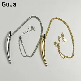 Hänge halsband moderna smycken europeiska och amerikanska design metall stång hänge halsband lämplig för kvinnors festgåvor utsökta tillbehör heta säljare