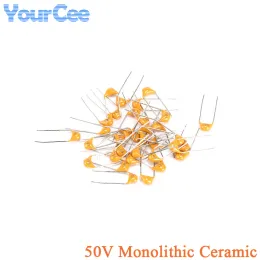 100pcs 50v 20pf ~ 4.7uf mlcc multi layer monolithic chip chip capacitor 5.08mm pin pitch 100nf 22nf 1uf 4.7uf