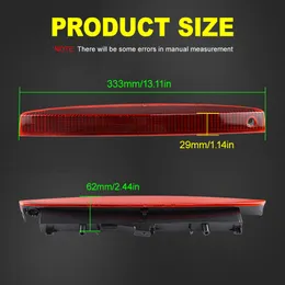 1 PCS OEM: 8200175538 per Renault Megane MK II 2003-2008 LED LED ROSSO FUMATO LED TERZO BREACHIO FRENO LUCE PER MAILGATE LAMPAGNO