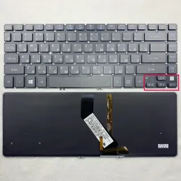 Keyboards Russian Backlit Laptop Keyboard For ACER ASPIRE V5471G V5431 V5431G V5471 V54716876 V54716485 M3481 R7471 MS2360 RU