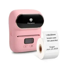Mice Phomemo M110 Label Makers Portable Bluetooth Thermal Label Maker Printer for Barcode, Clothing, Jewelry, Retail, Mailing