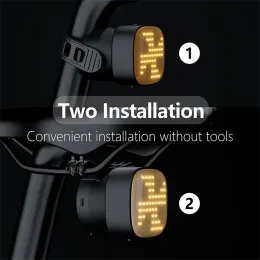 MTB Bisiklet Kuyruk Işığı Akıllı Otomatik Fren Sensörü Işık IPX6 Su Geçirmez USB Şarjı Takılabilir Airtag Bisiklet Işığı