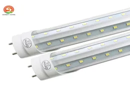 T8 LED -rörljus G13 2 PIN 8ft 6ft 5ft 4ft V Form dubbel glödlampa för svalare dörr AC85265 LED -butik Ljus garage lager LIG3946147