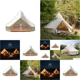 Camp Furniture Large Cam Tent Outdoor Big Family 8 10 12 Person Party Waterproof Cabin Anti Uv Marquee Tents Drop Delivery Sports Outd Dhakp