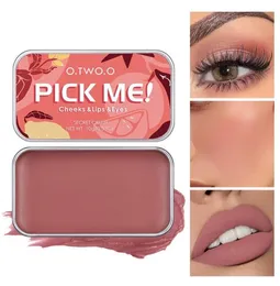 OTWOO wielofunkcyjny krem ​​do makijażu 3 w 1 szminka Blush Matte Lip Cheek Blusher Natural Look Contouring Creams4907884