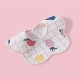 Novo simples baby bib baby baby baby meninas meninas à prova de vazamento Bib Bib Recém-nascido Flores de bolso de arroz de arroz