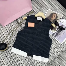 Designer giubbotti da donna prima primaverile Nuovo temperamento stile dolce lettere slim Lettere Slim Stripe Amaped Neck Finse Due giubbotti Covveri