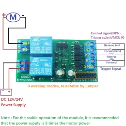 12V 24V DC MOTOR CONTROLLER RELAY BOARD FRAMT REVERSE CONTROL GRIMA