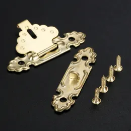 50/100pcs Wooden Case Hasp Decorative Jewelry Gift Box Suitcase Hasp Latch Hook Furniture Buckle Clasp Lock 41*24mm