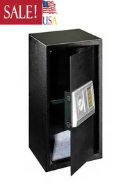Black KeyPad Lock Digital Electronic Safe Box Security Office El Large5941757