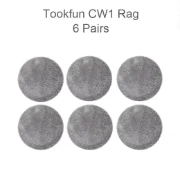 Takefun CW1 Window Machine Accessories 6 Pairs Dishcloths Park Parts Kits Robot Mop Part Pack Tool Original Cleaning Tool