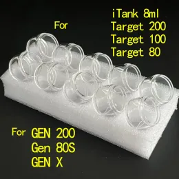 10 pezzi tubo di vetro a bolle per bersaglio 200 ITank 8ml Gen 200 Gen 80S Target 80 100 Gen X Sostituzione Contenitore di vetro grasso Accessorio