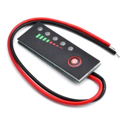 Batterinivåindikator 18650 LIPO LITIUM Kapacitetstestare Mätare 1S 2S 3S 4S 5S 6S 12V 24V 36V 48V Modul Elektroniskt DIY -kit