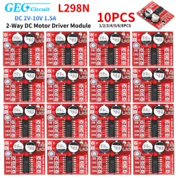 1-10PCS MX1508 MODULO DO MOTOR DE MOTOR DC 2V-10V 1.5A REVISÃO DE 2 LIGADA VELOCIDADE PWM DULO HUNDO H PRIVENTE MOTOR DO MOTOR DO MOTOR L298N