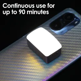 Universal Magnetic Mini Pocket Selfie Lights 3 색 RGB 조정 가능한 LED 비디오 플래시 사진 조명을위한 램프 채우기 램프