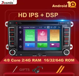 4GB2 Din Android 10 autoradio GPS Navigation For VW Passat B6 T5 amarok Skoda Octavia 2 seat leon golf 5 Multimedia8375541