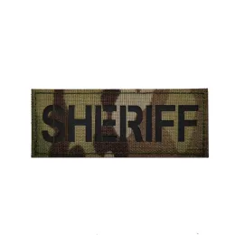 Agente de segurança agente bordado patches sheriff aplique uniforme colete coletes militares manchas táticas militares