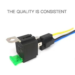 High Quality 1Pc 4 Pin 5 Pin 30A Auto Relay With Fuse Coil Voltage 12V/24V DC Relay Vehicle Rel 12V/4P 24V/4P 12V/5P Fused Relay