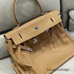 Bolsas de alta capacidade de designer Bolsa de 50 cm de bolsa grande super grande capacidade bolsa de bagagem feminina bolsa de viagem de couro macia edição limitada 50cm grande deve wn-zobe