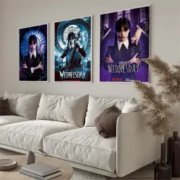 Американское кино телевизионное телевидение w-wedneshy Addams плакаты классические винтажные плакаты HD качество стены арт ретро плакаты для декора стен домашней комнаты