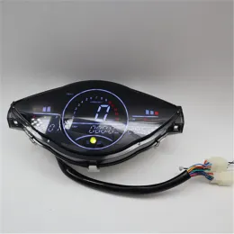 MOTOQUEEN LED Digital 2023 RPM Motorcycle Meder Speedometer Painel Dash para Honda Wave 100 Velocimetro Biz125