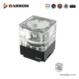 Menteşeler Barrow ITX A4 Mini Kılıf Su Soğutma Pompası Res Combo Rezervuar Bağlantısı 17W PWM RGB Su Tankı, Siyah, Sier, SPB17TM