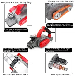 Träbearbetning Elektrisk planer 220V Electric Router Trimmer Wood Milling Gravering Slotting Portable Handheld Planer 1200W/1600W