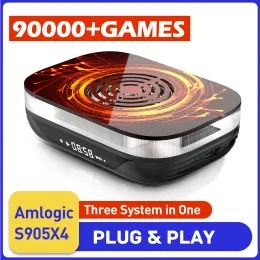 Box Super Console X4 Plus Retro Video Game Console for Psp/ps1/n64/sega Saturn/dc S905x4 4k Android11 Tv Box Game Player 90000 Game