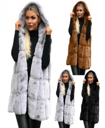 أنيقة فو الفرو معطف الشتاء النساء 2018 أزياء جديدة غير رسمية دافئة النحيف فور فور سترة الشتاء سترة