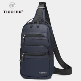 Tigernu Fashion Travel Mini Bag Uomini di alta qualità Spalla impermeabile Piccola traversa per Messenger Connect Serie 240326