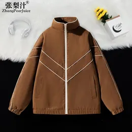 Erkek Ceket Bahar Sonbahar Kore ceketi moda gündelik parça stant yaka uzun kollu erkekler baskı katları üst jaqueta maskulina