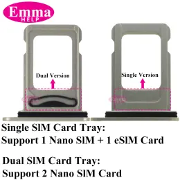 حامل بطاقة SIM لـ iPhone 14 13 12 11 Pro Max 14Plus Single Sind Dual Sim Card Socket