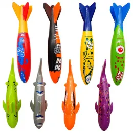 Sommer -Tauchspielzeug Set Children Pool Toys Schwimmen Oktopus Hai Torpedo Tauch Wasser Sport Wasser spielen Unterwasser -Greifenspielzeug zu