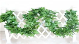 12pcsLot 22m artificial Fake plants green Ivy Leaves Artificial Grape Vine greenery garland wedding flower home decoration Cheap6046150