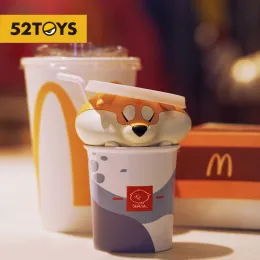 Sevimli shiba inu fast food serisi gelgit oyun figürinler sürpriz çanta masaüstü model anime figür yaratıcı doğum günü Noel hediyesi