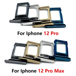 100% новая двойная карта для iPhone 12 Pro Max 12 Mini SIM -карта ящик для чип -слота SD Adapter Adapter с PIN -кодом для 12 Pro