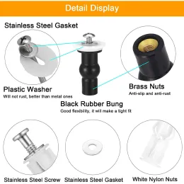 2 Pcs Universal Toilet Lid Screw Toilet For Seat Fixing Screwbolts Expansion Screw Kit Toilet Connector Nuts Accessories