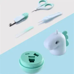 4pcs/set baby nail care set 아기 안전 네일 클리퍼 세트 네일 트리머 절단기 깨끗한 핀셋 도구 아기 관리 신생아 선물